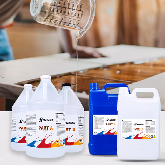 Atacado Ab Epoxy Adhesive Fast Dry Ab Cola 3D Casting Two Parts Transparent Crystal Clear Poliuretano Poliéster Insaturado Acrílico UV Resina Epóxi Preço