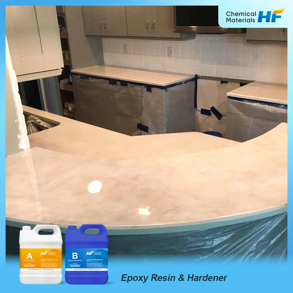 High Hardness Kitchen Table Ab Adhesive Coating Epoxy Resin and Hardener Transparent Best Epoxy and Resin Stone Coutertops