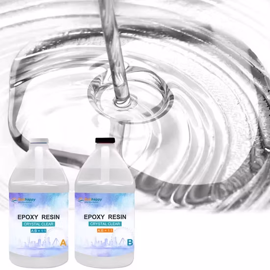 Arte resistente a alta temperatura usar cola líquida cristalina resina epóxi