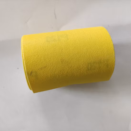 Rolo de papel de areia colorido papel branco óxido de alumínio amarelo